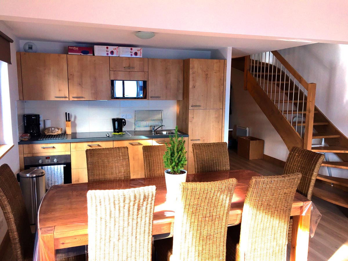 espace repas chalet de valmorel