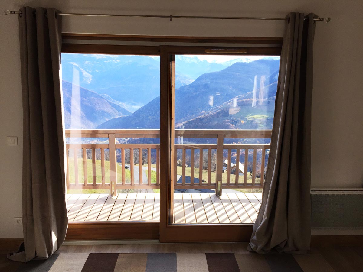 balcon du chalet de valmorel